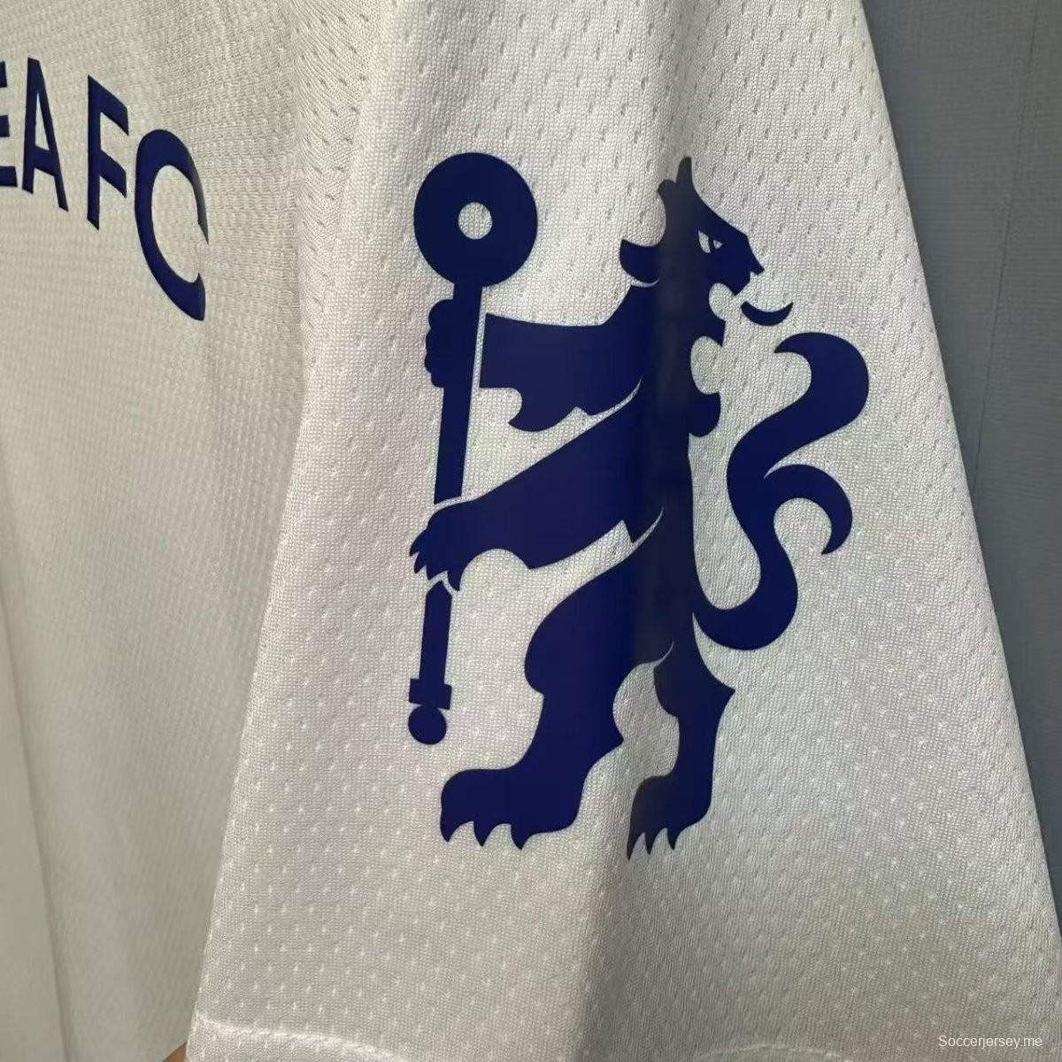 25/26 قميص تشيلسي الأمريكي باك بيسبول أبيض اللون أبيض 25/26