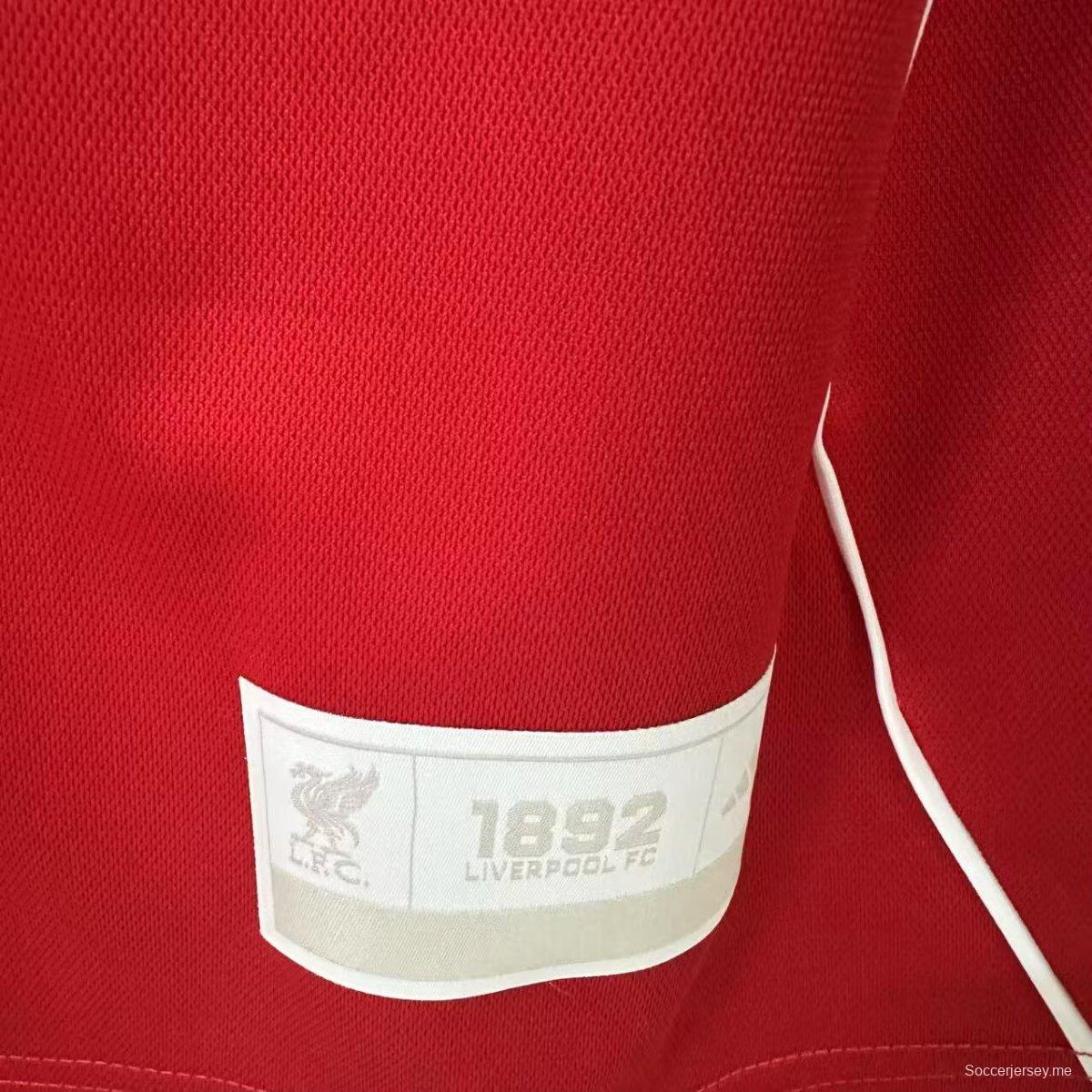 25/26 قميص بيسبول أحمر اللون أحمر اللون لليفربول الولايات المتحدة