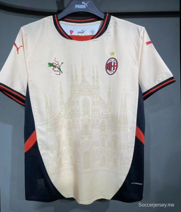 إصدار اللاعب 25/26 AC MIlan x GUCCI قميص خاص للاعبين
