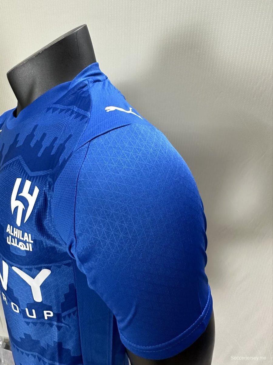 إصدار اللاعب 25/26 قميص الهلال الأساسي 25/26