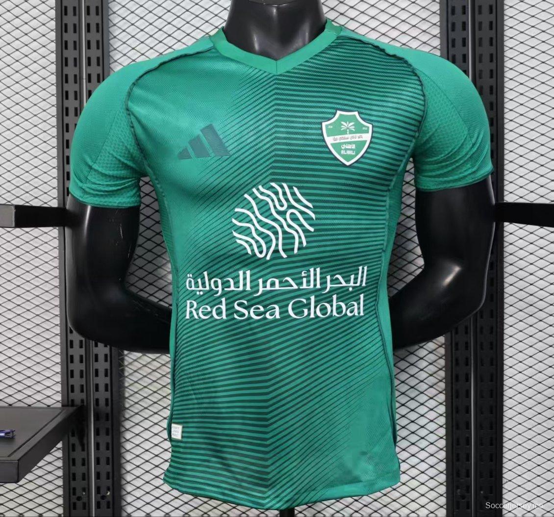 نسخة اللاعب 25/26 قميص الأهلي الأخضر خارج أرضه الأهلي 25/26