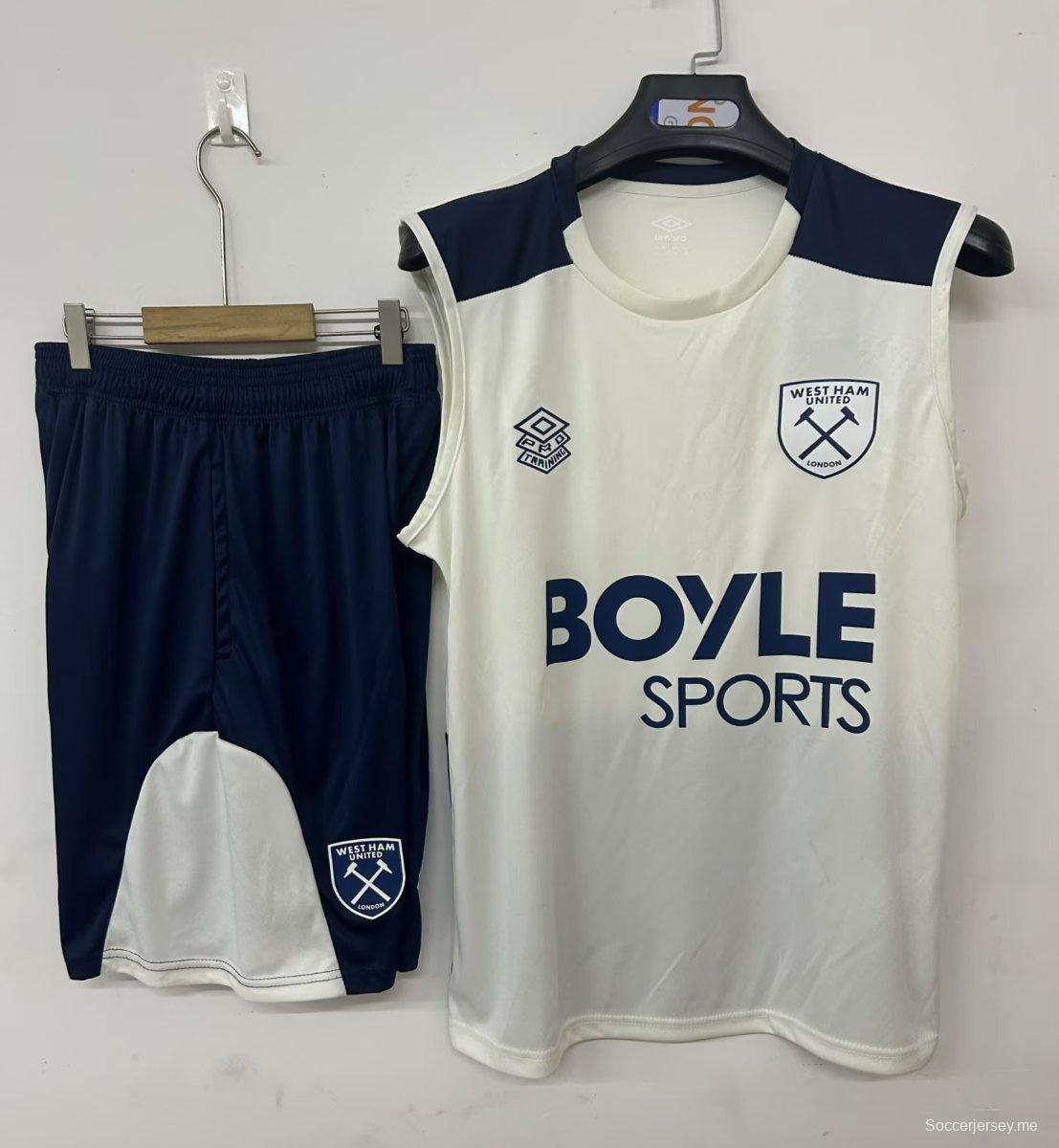 25/26 وست هام يونايتد قميص وست هام يونايتد بيج+ شورت قصير