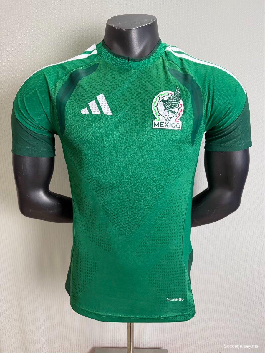 نسخة اللاعب 2026 قميص التدريب قبل المباراة الأخضر المكسيكي 2026