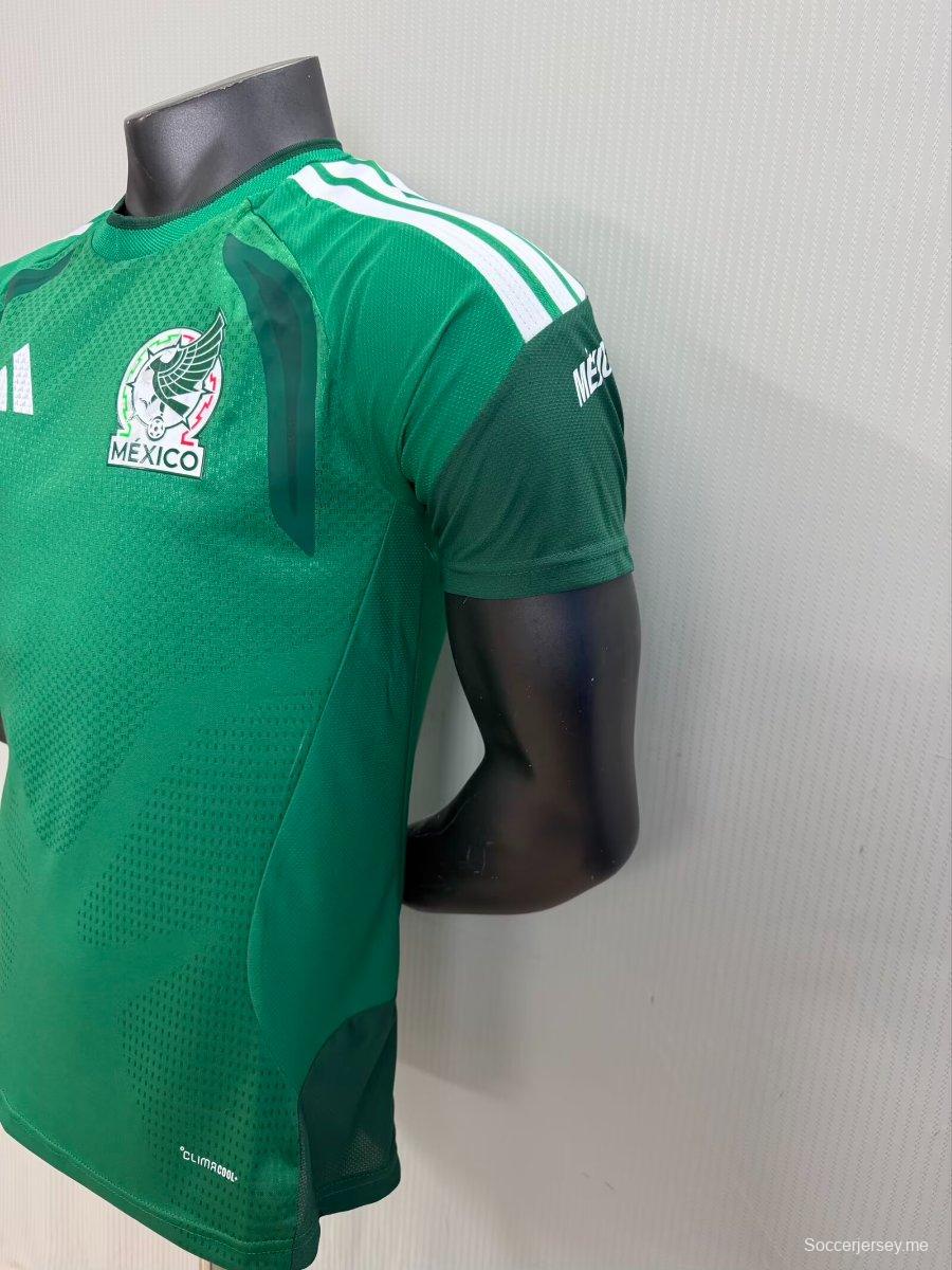 نسخة اللاعب 2026 قميص التدريب قبل المباراة الأخضر المكسيكي 2026