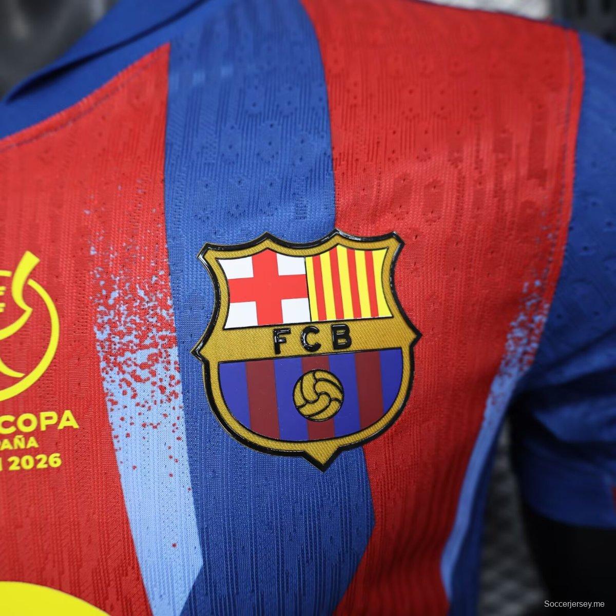 قميص برشلونة الرابع إصدار اللاعب 25/26 مع راعي كأس السوبر