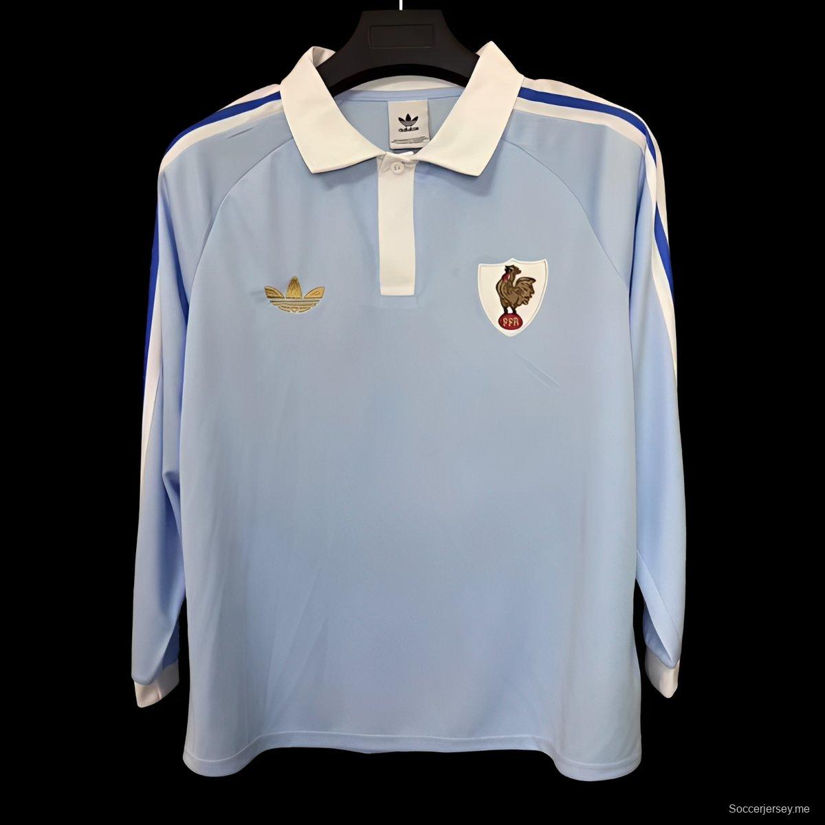 2026 قميص رياضي طويل الأكمام من Adidas FFR Crunch Rugby بمناسبة مرور 120 عامًا
